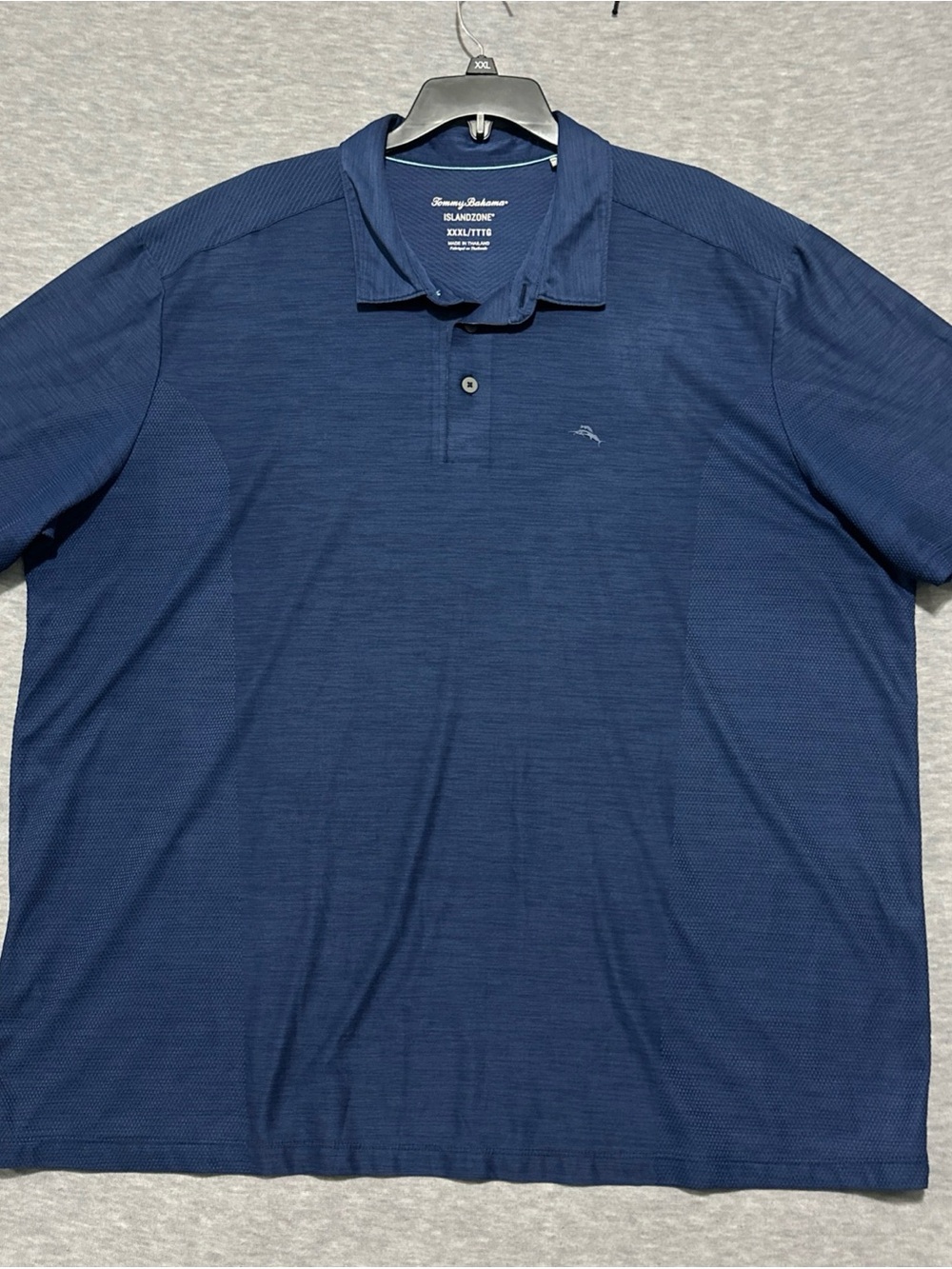 Tommy Bahama IslandZone Polo Shirt Mens 3XL Navy Blue Performance Golf SS.